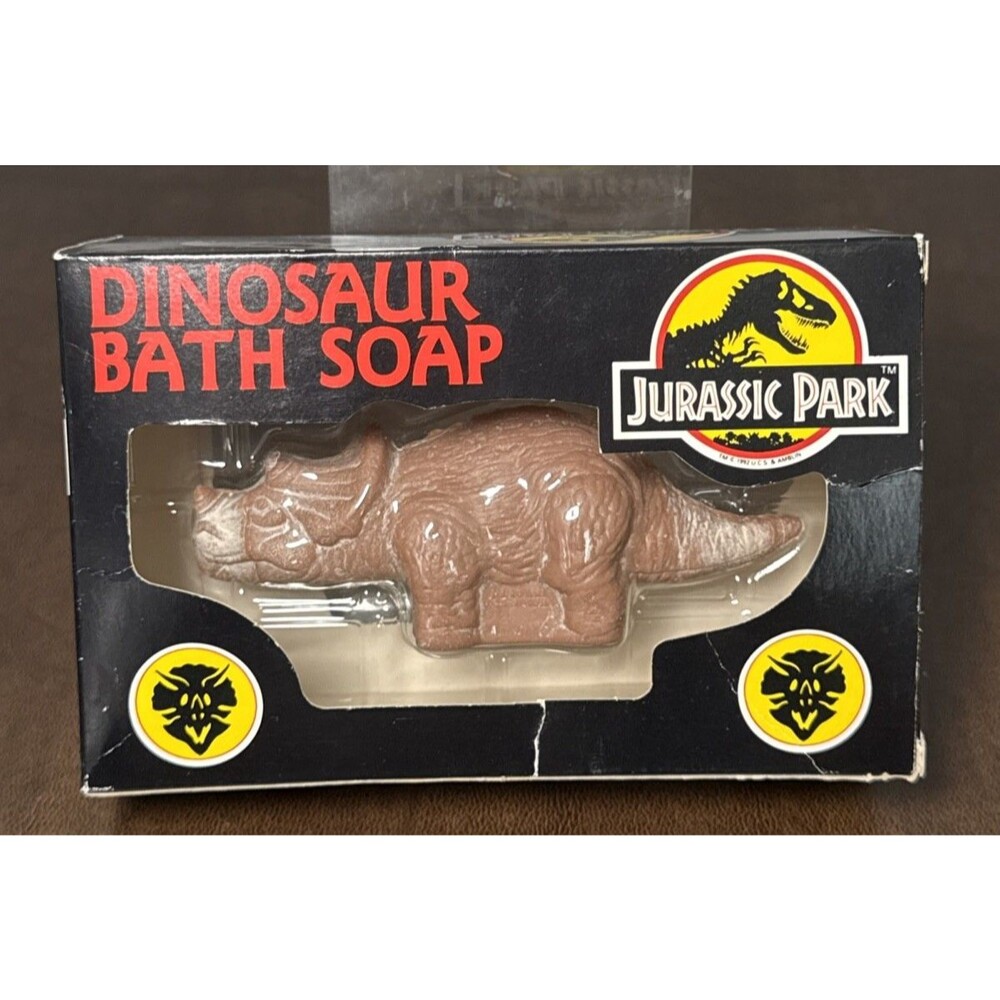RARE 1992 Jurassic Park Triceratops Dinosaur Bath Soap in Original Box